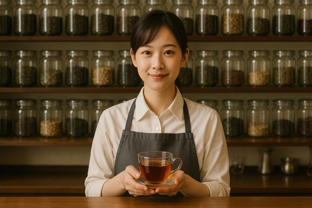 オ パフュメ テをつけている人のイメージ