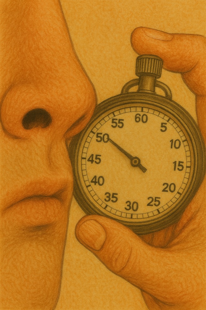 鼻の穴が交代制であるというイメージ