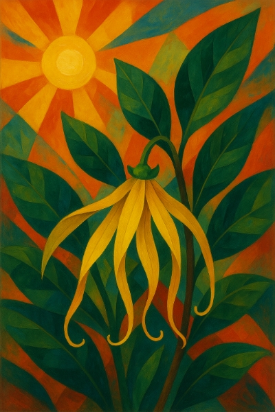 南国の太陽を感じるイランイランのイメージ