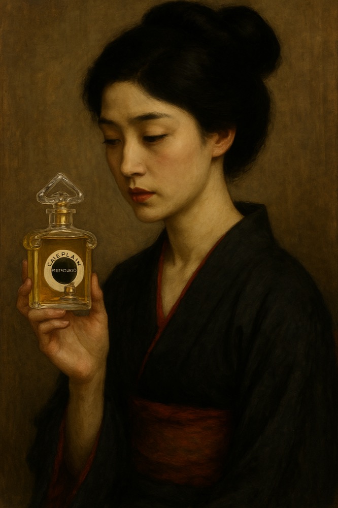 ゲランのミツコを持っている女性のイメージ