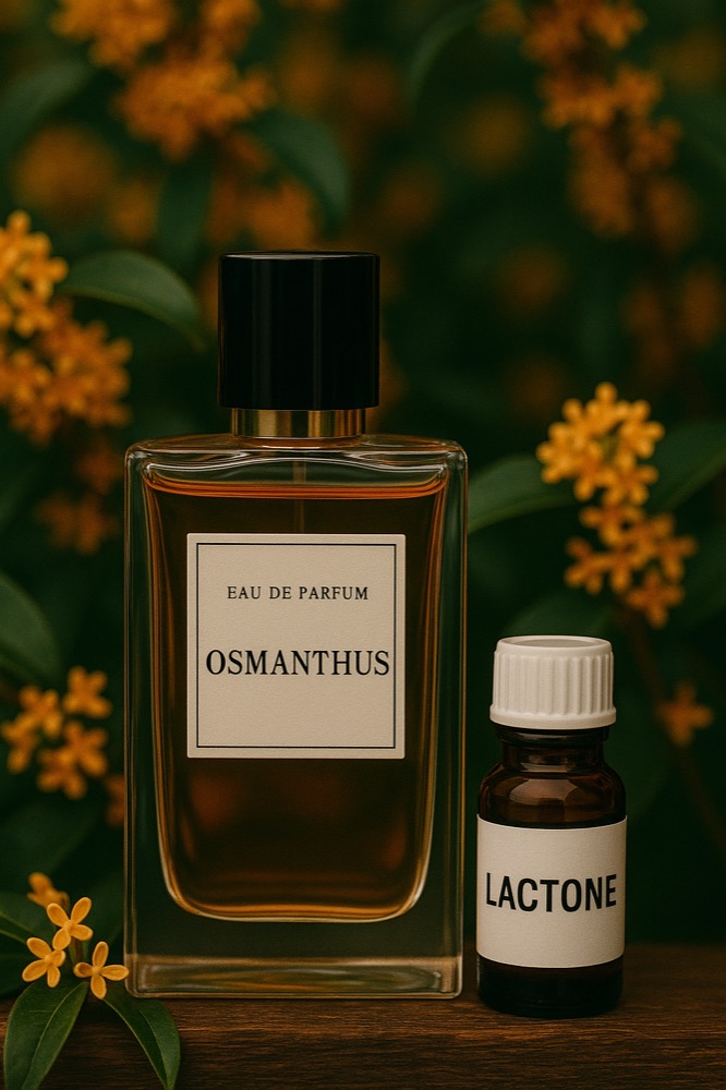 ラクトンが金木犀の香水で使われているイメージ