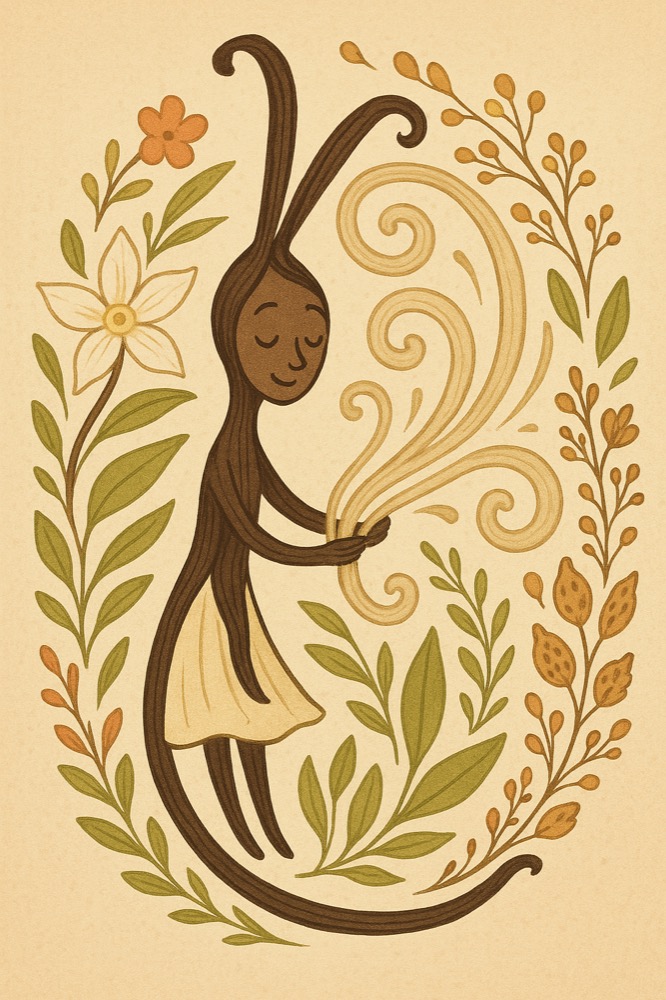 香り全体を丸くまとめるバニラ